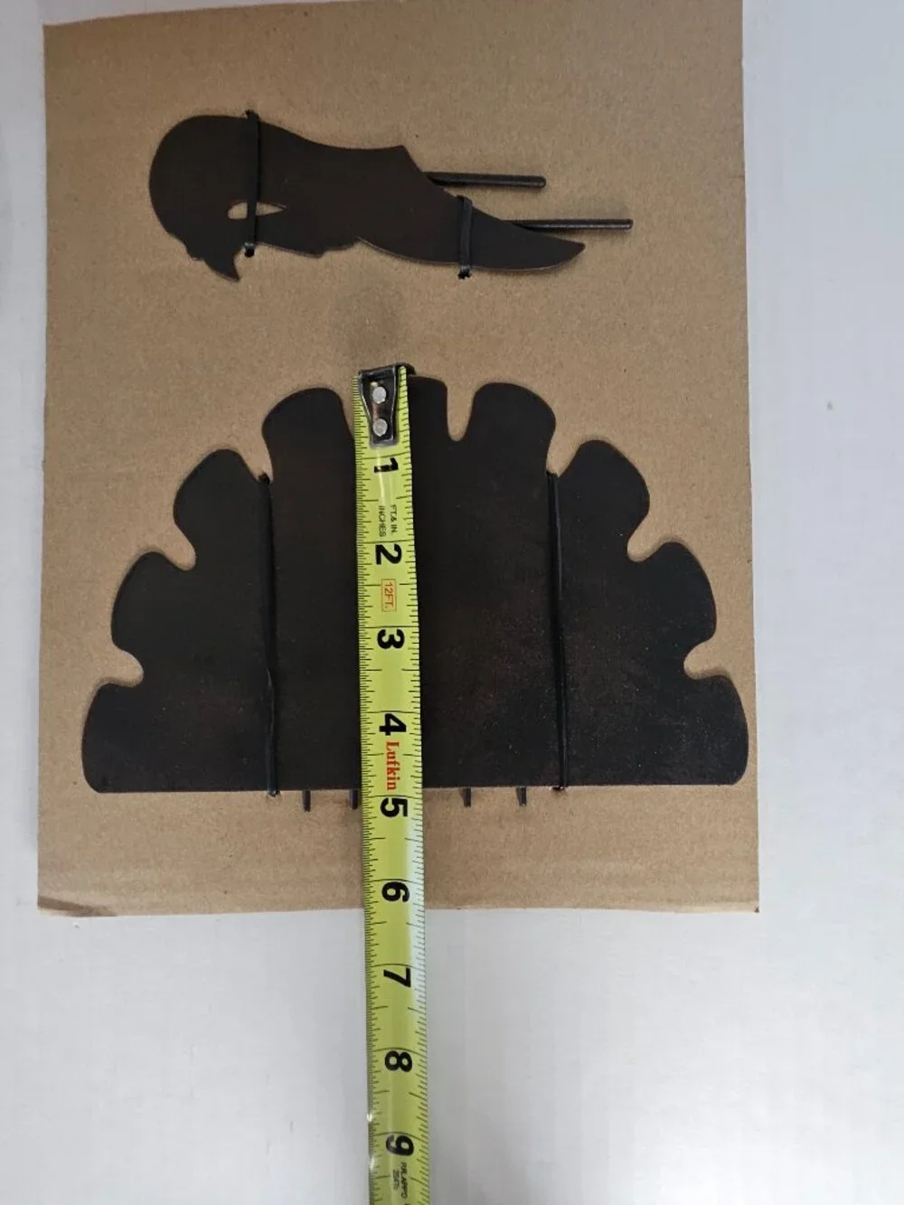 Pier One Imports Pumpkin Thanksgiving Turkey Metal Head Tail And Stand Set
